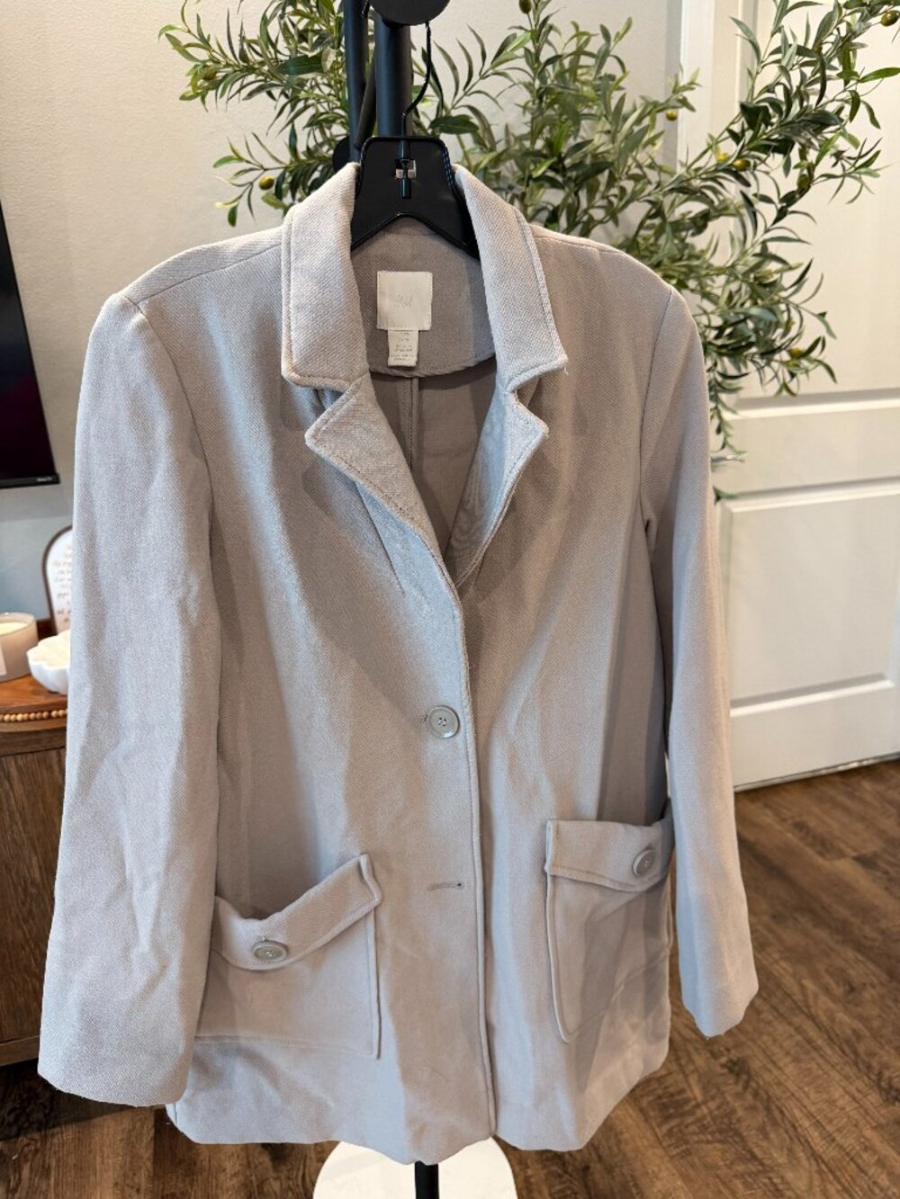 H&M Gray Blazer Jacket